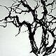 Китайская живопись Тень ветра(картина графика тушью деревья лофт), Картины, Москва,  Фото №1