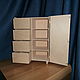 Dollhouse chest of drawers, wardrobe 470.
