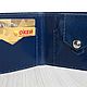 Dark Blue Leather Wallet, Movie Wallet. Wallets. Made In Rainbow. My Livemaster. Фото №4