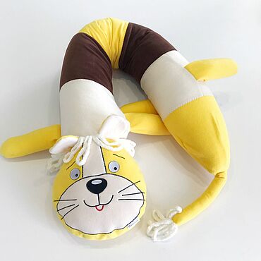 Для дома и интерьера ручной работы. Ярмарка Мастеров - ручная работа Большая подушка-обнимашка, подушка лев, детская подушка-игрушка, лев. Handmade.