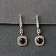 Серьги с красной бирманской шпинелью 2,3 ct, Серьги классические, Уфа,  Фото №1