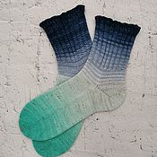 Тёплые вязаные носки мужские