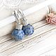 Earrings blue sodalite English castle silver stones blue. Earrings. LovelyStones. Online shopping on My Livemaster.  Фото №2