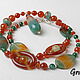 Agate beads with pendant. Necklace. Grafoli jewellery. My Livemaster. Фото №4