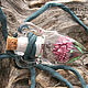 Order Rose Water - pendant jug lampwork glass cork. Branzuletka (Branzuletka). Livemaster. . Pendant Фото №3