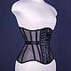 Бельевой прозрачный корсет удлиненный с бюском. Корсеты. Shi Corset (Анна). Ярмарка Мастеров.  Фото №4