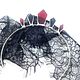 Красная корона из стекла и зеркала. Корона. SECRETGLASS by Lika (Lombric_brand). Интернет-магазин Ярмарка Мастеров.  Фото №2