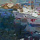 Заказать " Яхты " Картина маслом. Морской пейзаж. Анастасия Валиулина (valartgallery). Ярмарка Мастеров. . Картины Фото №3