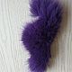 Finnish Arctic Fox flap purple/natural fur. Fur. Warm gift. Online shopping on My Livemaster.  Фото №2