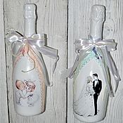 Дизайн и реклама handmade. Livemaster - original item Paraphernalia: Wedding decor champagne. Handmade.