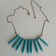 Винтаж: Колье из бирюзы. ( Б 388 ). Колье винтажные. Lorena.bijoux. Ярмарка Мастеров.  Фото №4
