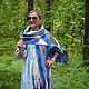 Sea blue felted scarf, soft delicate scarf, size 32 x 210 cm. Scarves. AloraFelt. My Livemaster. Фото №4