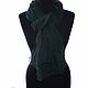 Order Silk scarf dark green stole long chiffon thin light. Silk scarves gift for Womans. Livemaster. . Scarves Фото №3
