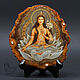 Panel-painting 'white Tara Goddess' oil painting on stone, Pictures, Moscow,  Фото №1