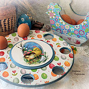 Сувениры и подарки handmade. Livemaster - original item Egg and cake stand breadcrumb Bunny. Handmade.