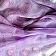 Lilac scarf,painting on muslin-Reaper,hot batik,220h55 cm. Wraps. arkensoie Silkyway. My Livemaster. Фото №5
