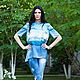 Туника Океан. Блузки. Marina Sapega. Интернет-магазин Ярмарка Мастеров.  Фото №2