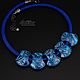 Order Stylish Accent Necklace Blue (705) (378) Designer Jewelry. Svetlana Parenkova (parenkova). Livemaster. . Necklace Фото №3