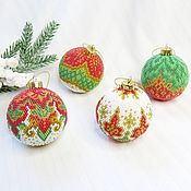 Сувениры и подарки handmade. Livemaster - original item Christmas decorations: Balls New Year round dance. Handmade.