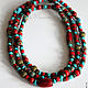 Very long necklace in ethnic style, coral turquoise Tibetan beads coconut. Beads2. Ritasdreams (ritasdreams). My Livemaster. Фото №4