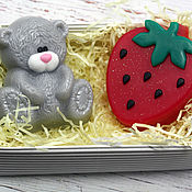 Косметика ручной работы handmade. Livemaster - original item Teddy Bear soap set. Handmade.