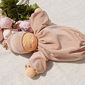 Сплюшка "Розовое счастье" - вальдорфская куколка