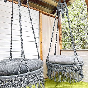 Дача и сад ручной работы. Ярмарка Мастеров - ручная работа Круглые качели. Handmade.