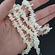 Перламутр колючая крошка белый 8-12 мм пол нити. Бусины. Niakrise beads. Интернет-магазин Ярмарка Мастеров.  Фото №2