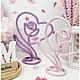 Вязаные цветы в технике трикотин. Метрики детские. Knitted-decor-1. Ярмарка Мастеров.  Фото №8