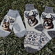 Order Sets of accessories 'Forest deer' down male. Down shop (TeploPuha34). Livemaster. . Socks Фото №3
