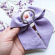 Hairpin Bow - embroidery 'Dandelion'. Hairpins. annetka-ann (annetka-ann). My Livemaster. Фото №6
