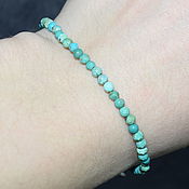 Украшения handmade. Livemaster - original item Natural Tibetan turquoise natural stones turquoise bracelet. Handmade.