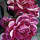 Painting 'Purple roses' oil on canvas 40h50 cm. Pictures. vestnikova. Online shopping on My Livemaster.  Фото №2