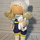 Текстильная кукла Лялечка, 28 см. Интерьерная кукла. Маринины игрушки. Интернет-магазин Ярмарка Мастеров.  Фото №2