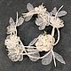 Wedding Waltz, ivory, Bracelet with handmade flowers. Bracelets. ms. Decorator. My Livemaster. Фото №6