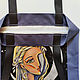 shopper: Moon Princess, Faux Suede, Blue Bag. Shopper. Belasla. Online shopping on My Livemaster.  Фото №2