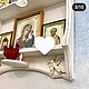 Заказать Полка для икон с местом для лампадки. Полный Прованс. Ярмарка Мастеров. . Полки Фото №3