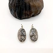 Украшения handmade. Livemaster - original item earrings with fossilized coral. Handmade.