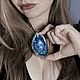 Pendant Irises. Painting on stone. Decoration with painting. Pendant. jakovishina. Online shopping on My Livemaster.  Фото №2