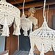 Люстра макраме плетеная. Люстры. Zaf macrame. Дизайнерский свет. Ярмарка Мастеров.  Фото №5