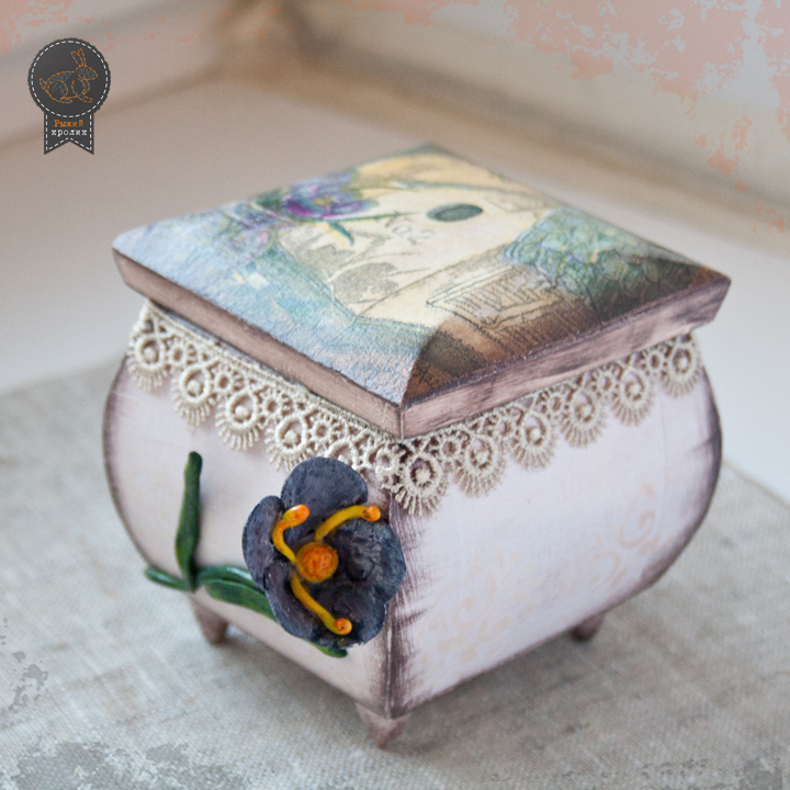 Шкатулка на ножках "Весточка из дома" в интернет-магазине на Ярмарке ...