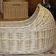 Order The cradle for the doll is woven from willow vines. Elena Shitova - basket weaving. Livemaster. . Doll furniture Фото №3