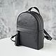Women's leather backpack 'Ammo' (Black). Backpacks. DragonBags - Rucksack leather. Online shopping on My Livemaster.  Фото №2