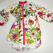 Одежда handmade. Livemaster - original item tunic: Silk tunic from coupon. Handmade.