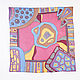 Silk handkerchief 'Sunset in San Marino', chiffon, batik. Shawls1. ArtBeklov. My Livemaster. Фото №4