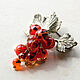 Brooch-pin 'Red currant', Brooches, St. Petersburg,  Фото №1