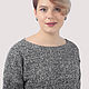 Office dress classic straight knitted buckled gray. Dresses. Yana Levashova Fashion. My Livemaster. Фото №6