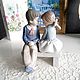 Винтаж: Nao by Lladro First Love редкая сюжетная статуэтка фарфор Испания, Статуэтки винтажные, Нижний Новгород,  Фото №1