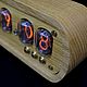 Order Solid Oak lamp clock on IN-12 indicators. Tube-time (tube-time). Livemaster. . Tube clock Фото №3