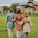 Рубаха "БУДЕМ ЖИТЬ С ТОБОЙ В СКАЗОЧНОМ ЛЕСУ". Рубашки. MILOSLAVA FAMILY. Ярмарка Мастеров.  Фото №5